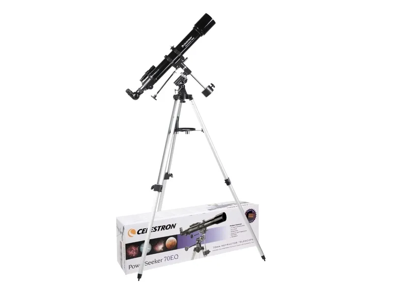 Celestron ASTROMASTER 70EQ teleskop Sort