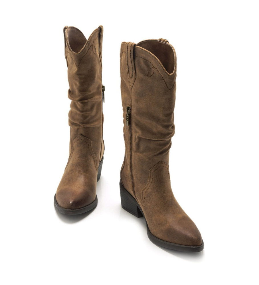 Botas Mustang Tanubis marrons - Salto de 6 cm -