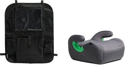 Beemoo Raise 2 i-Size Beltepute inkl. Beemoo Smart Organizer, Mineral Grey
