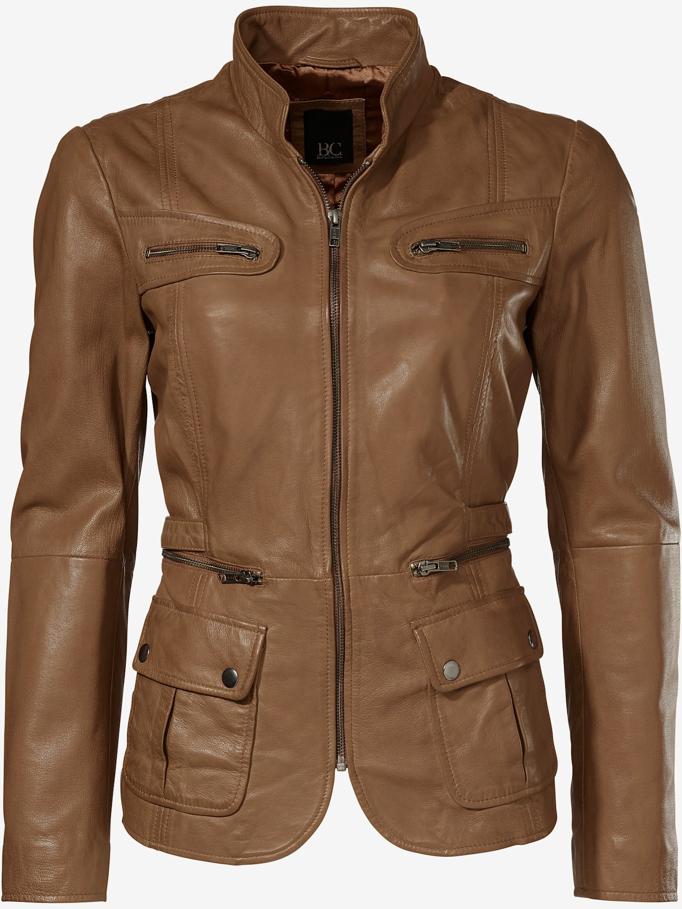 Veste en cuir cuir d'agneau souple