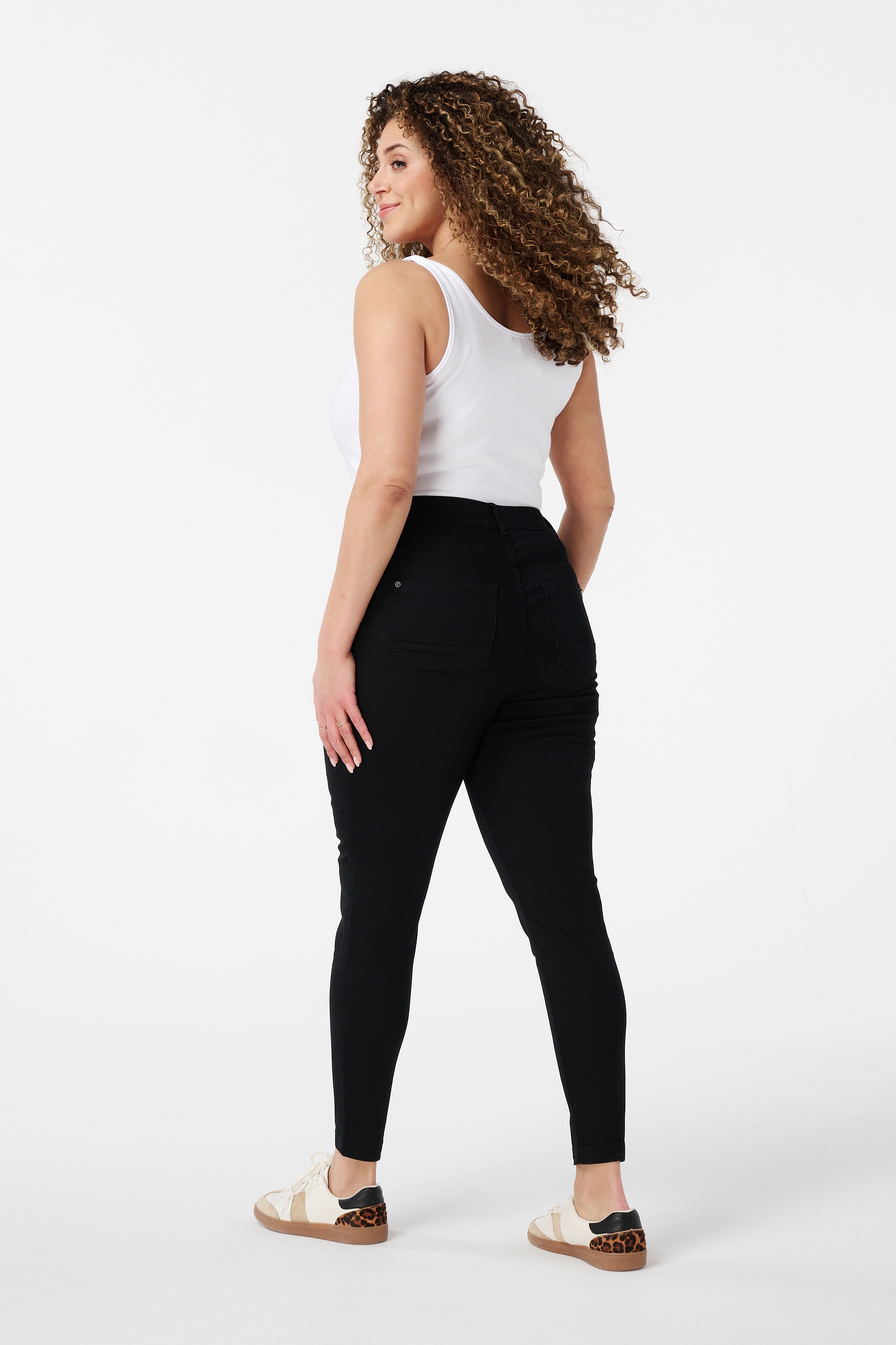 Skinny leg tregging 30 Zwart