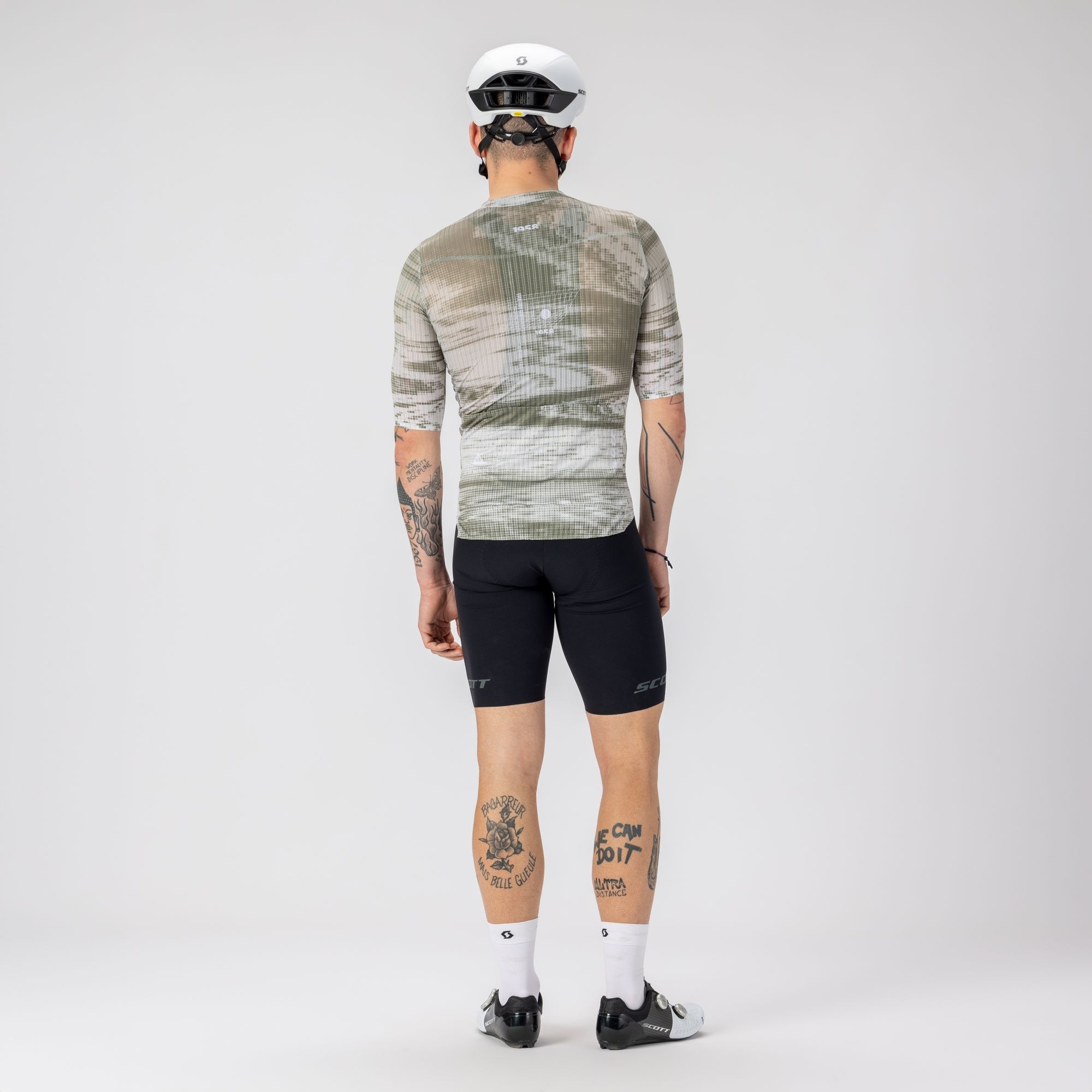SCOTT ULTD. SL kortærmet cykeltrøje cotton white/hay green herre