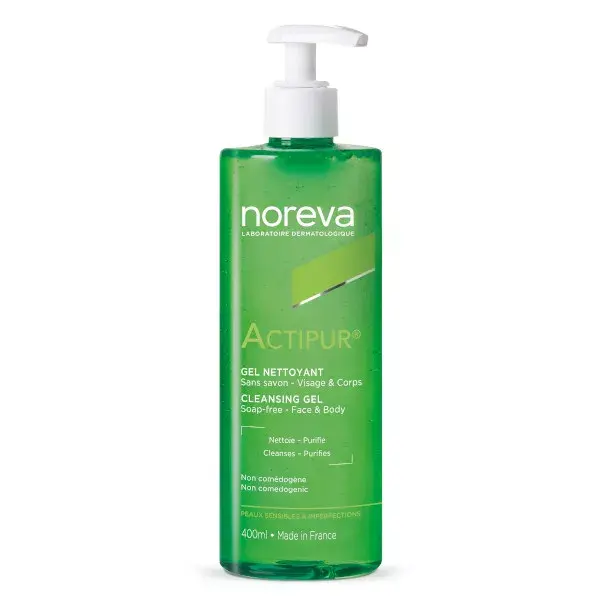 Gel de limpeza facial e corporal Noreva Actipur 400ml