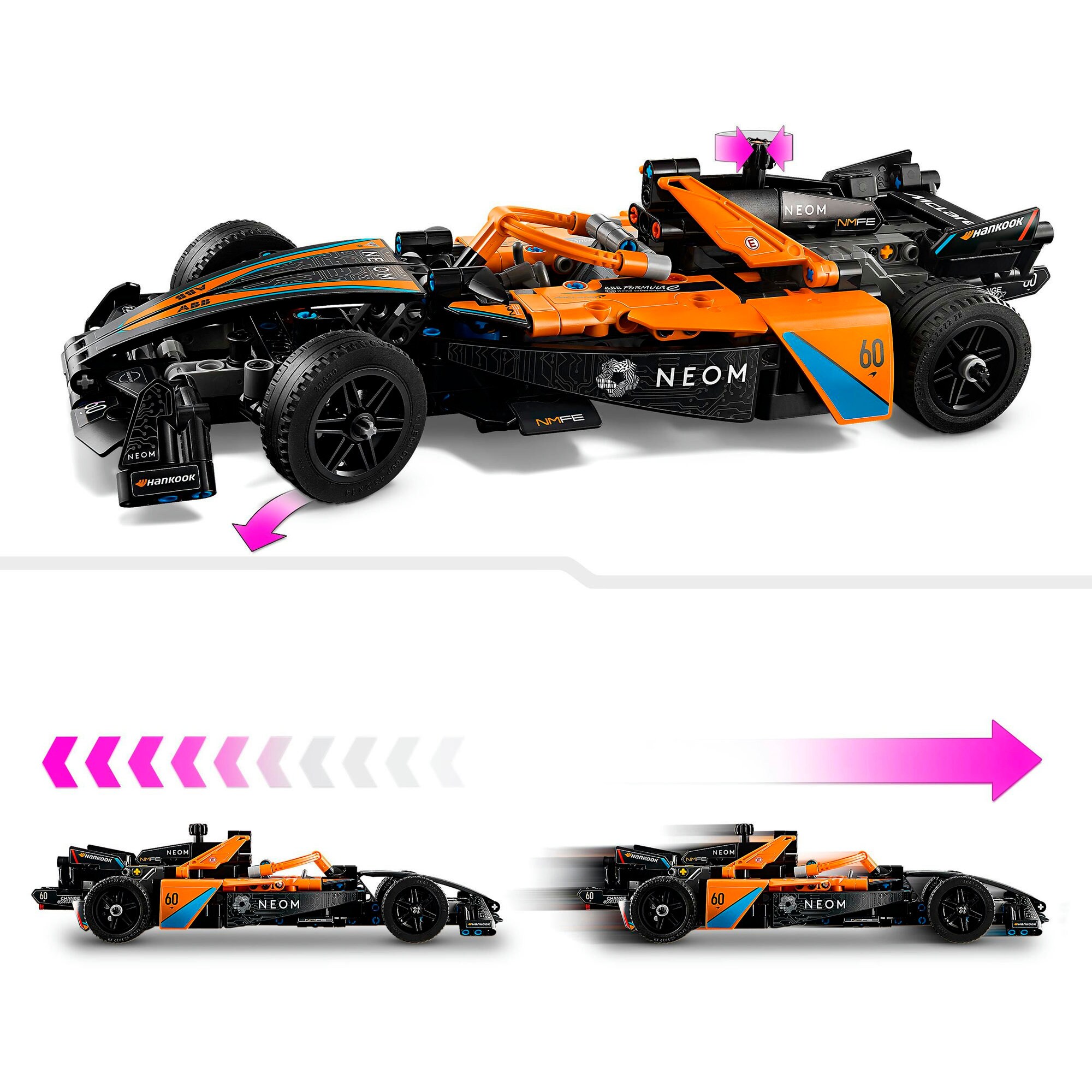 LEGO Konstruktionsspielzeug Technic NEOM McLaren Formula E Race Car