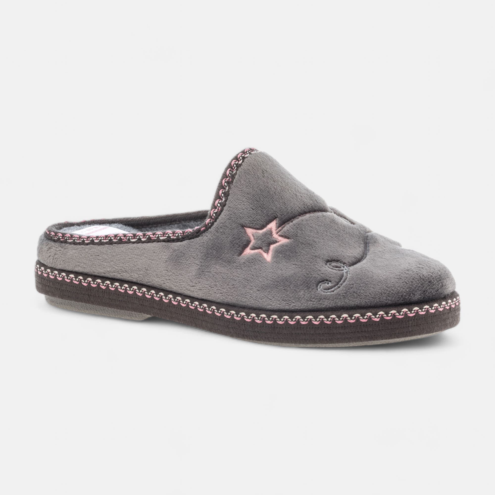 Pantoufles mules Femme gris