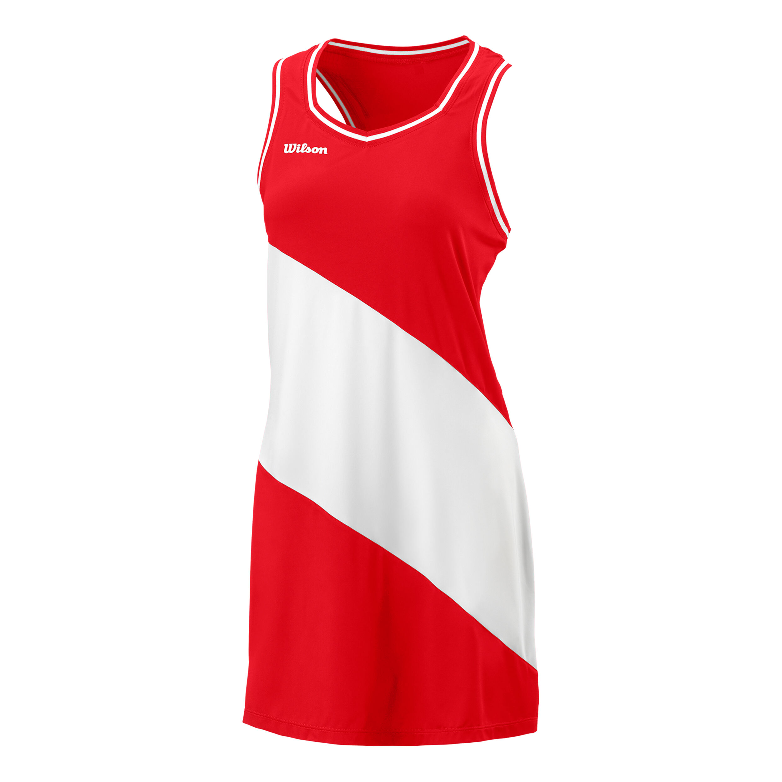 Wilson Team II Robe Femmes - Rouge , Blanc