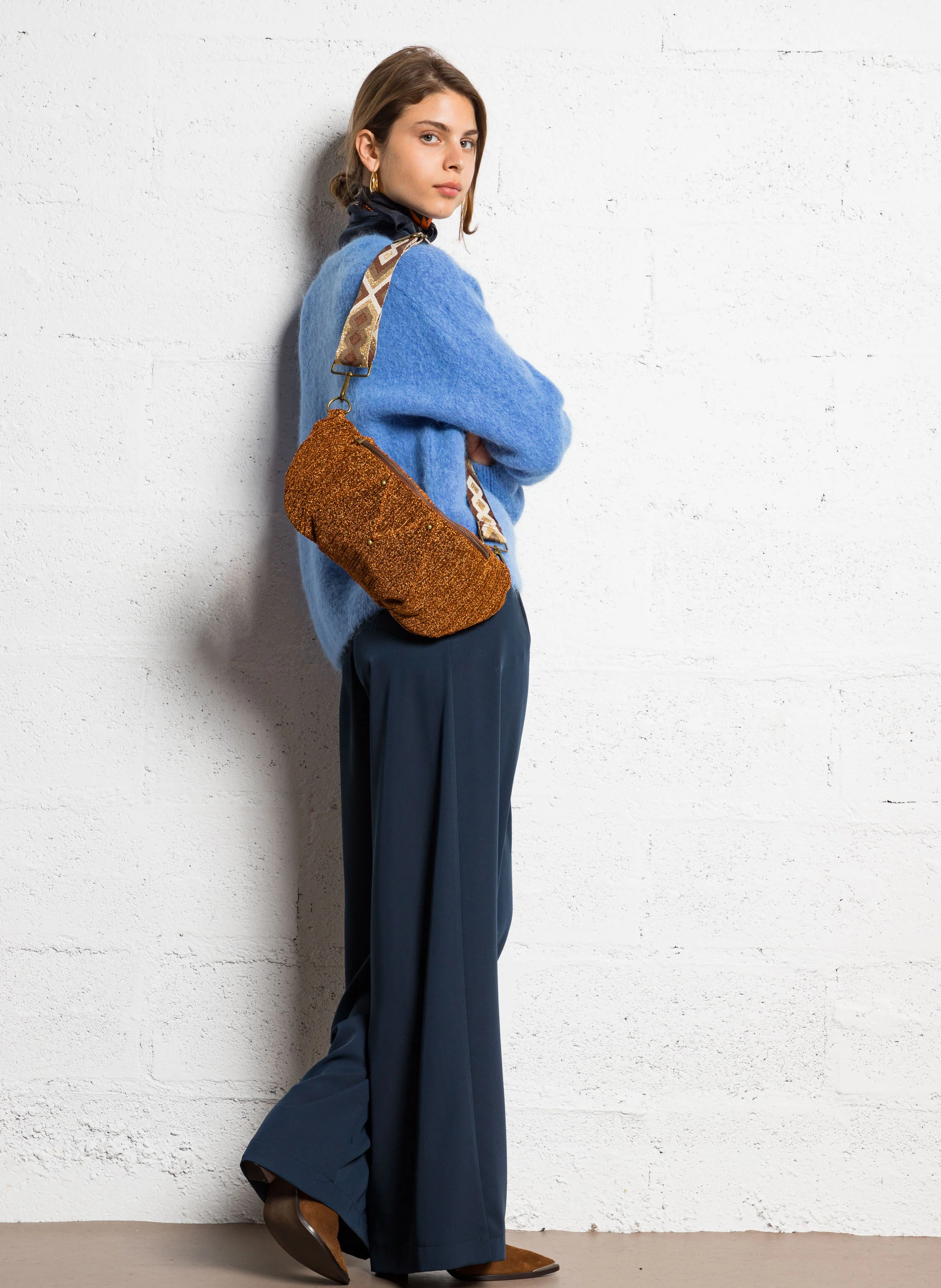 RONJA MILLA - Sac banane pailleté| Orange