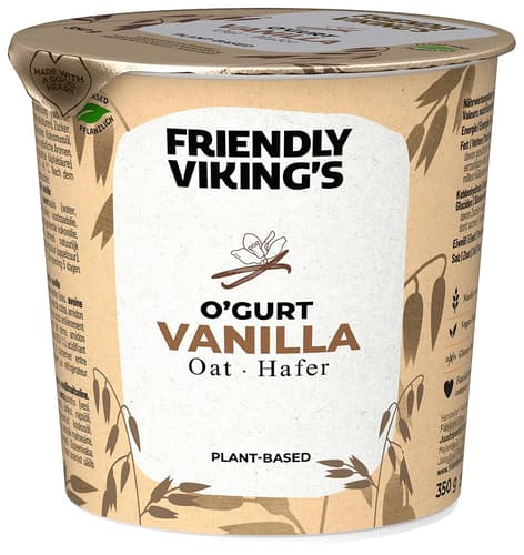 Friendly Viking's O‘GURT Greek Style Vanille VEGAN