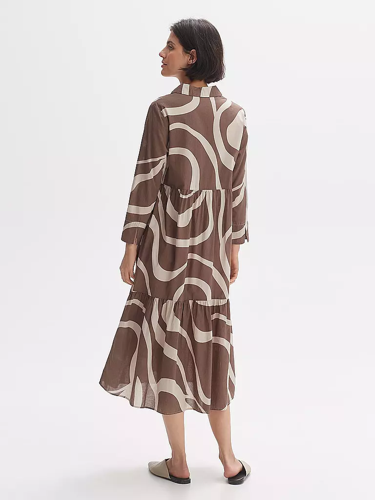 OPUS Midikleid WERANO braun