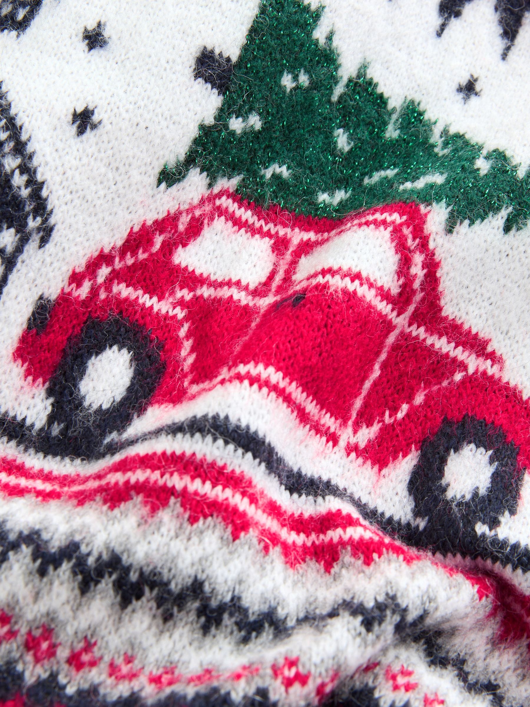 Rood met fairislemotief - Matching Family kersttrui