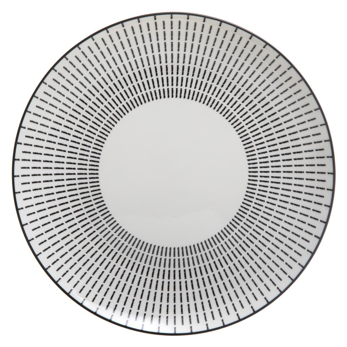 ASSIETTE PLATE LUNIS NOIR 27CM