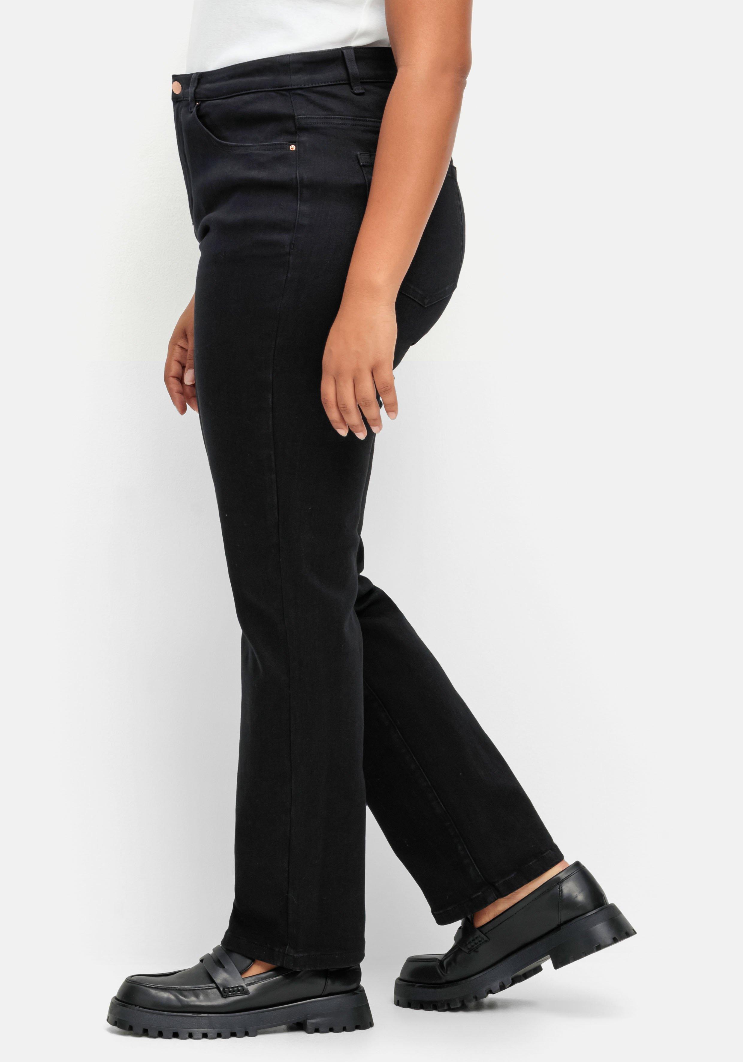 Gerade Stretch-Jeans mit Bodyforming-Effekt