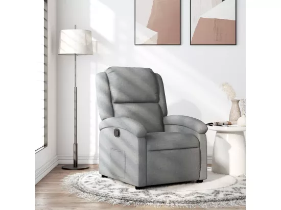 Fauteuil inclinable Gris clair Tissu