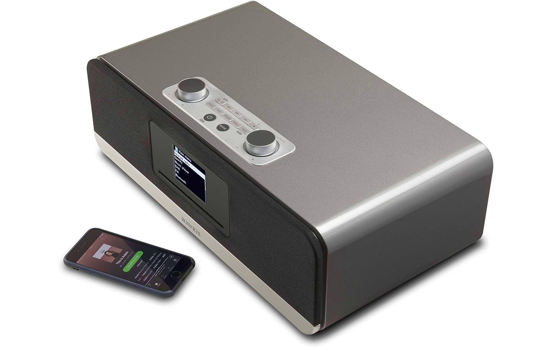 Internet Radio Stream 67 Silber<br>Smart-Audiosystem