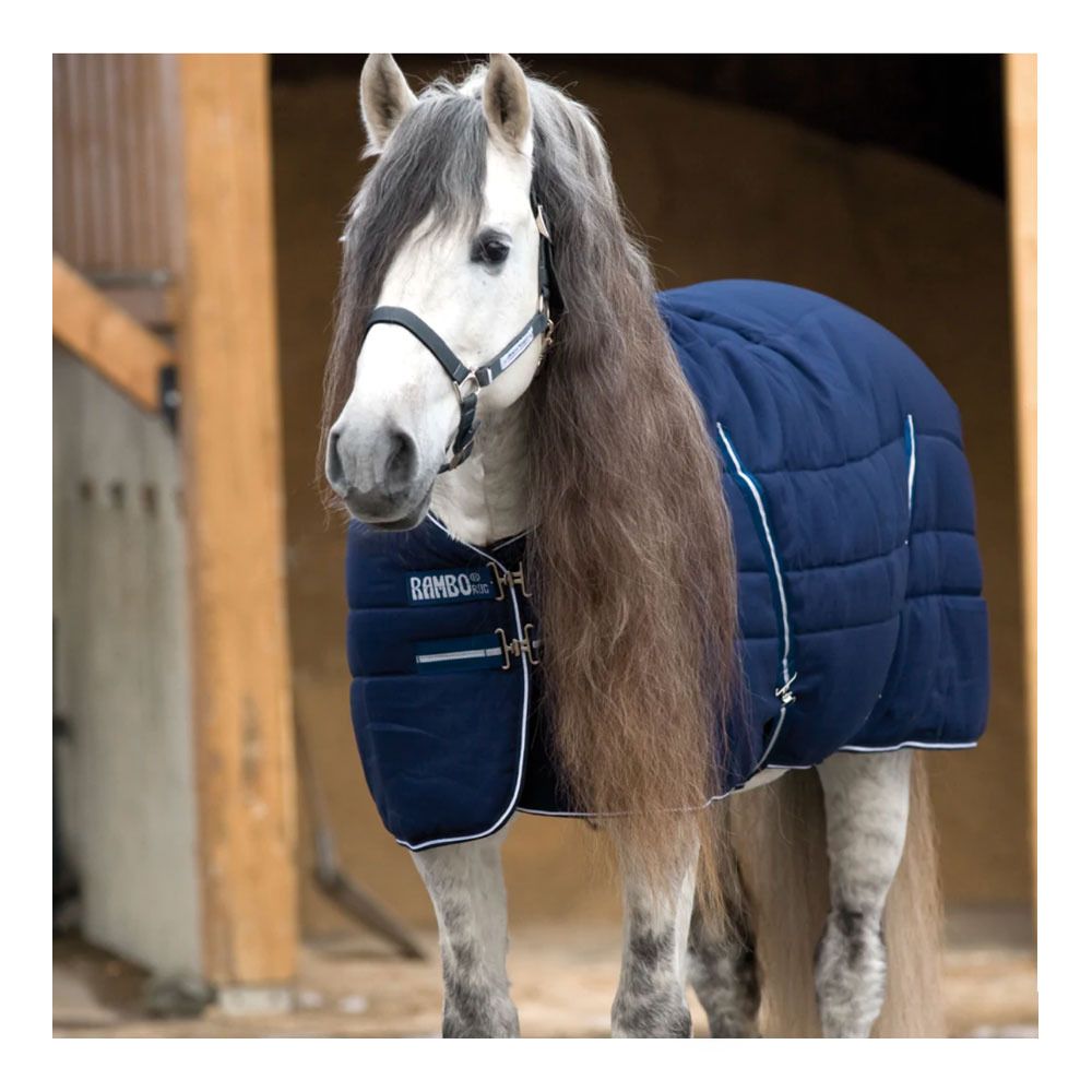 Horseware RAMBO STABLE 200G - Couverture de box navy/navy/white