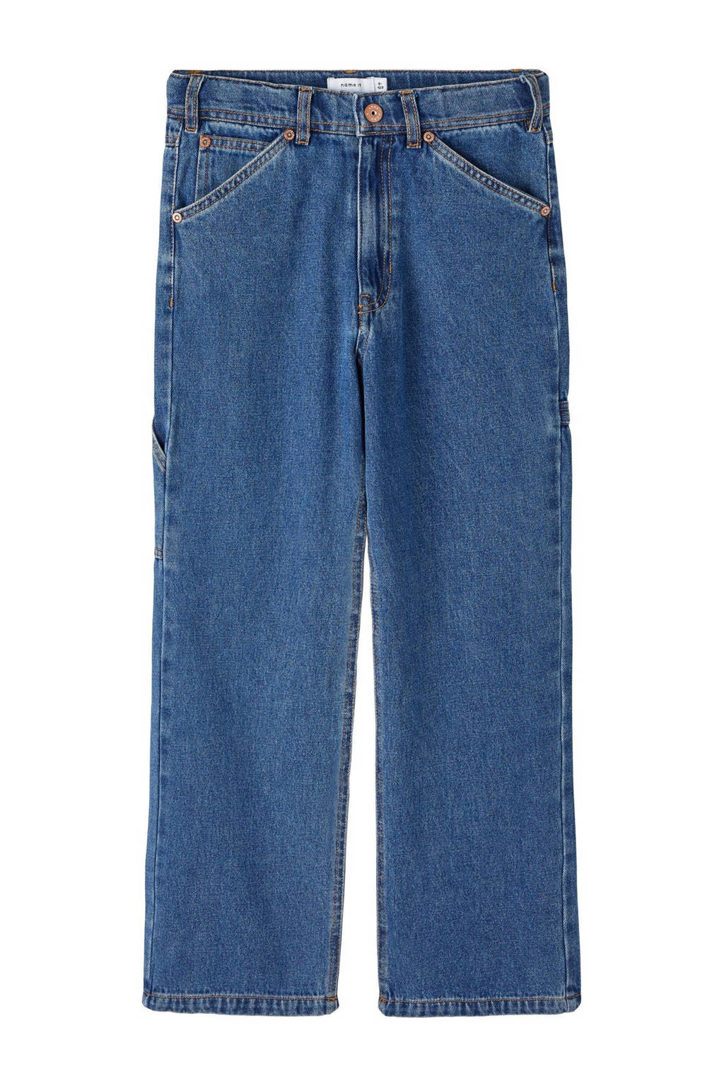 NAME IT straight leg jeans NKMRYAN dark blue denim