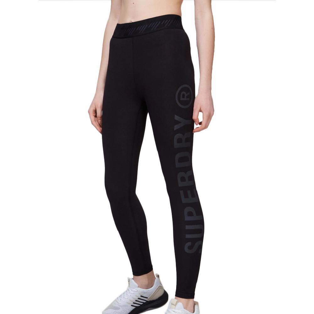 Superdry Legging Noir Femme Superdry Essential 78