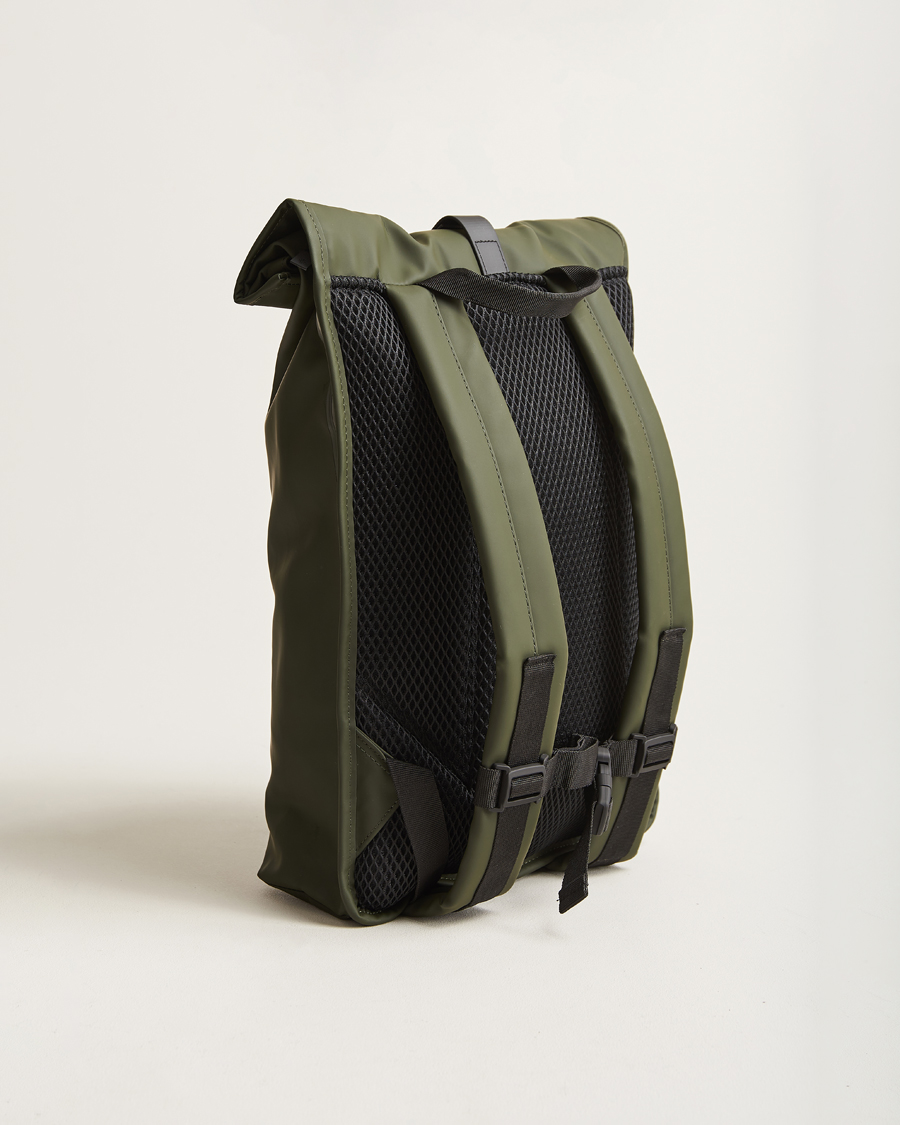 RAINS Rolltop Rucksack Green