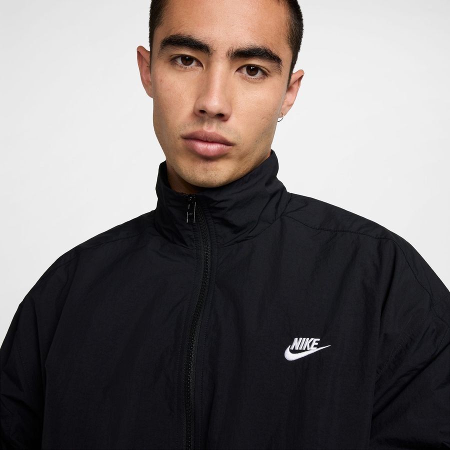 Nike Veste Club Woven Oversized - Noir/Blanc