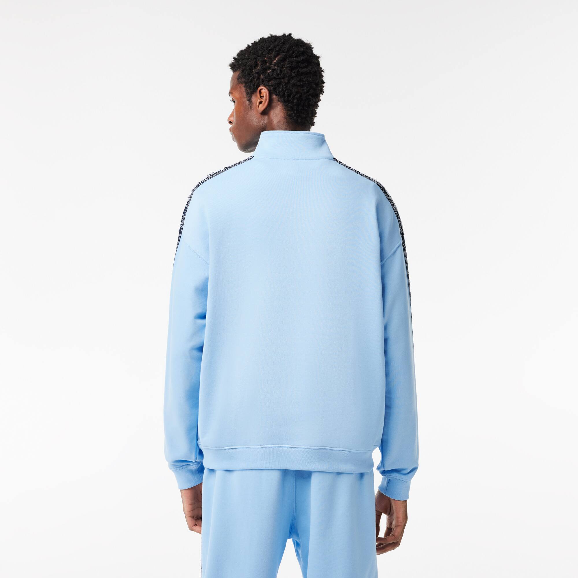 Sweatshirt Jogger loose fit avec bandes siglées Sweatshirts - Bleu - Lacoste - Homme
