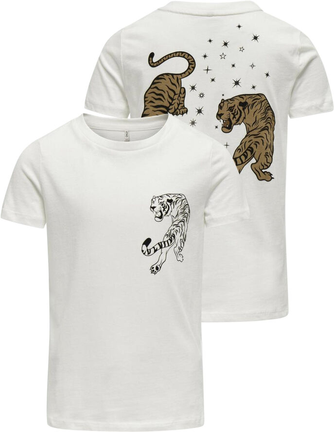 ONLY KOGANNA LIFE S/S BOXY TOP BOX JRS Blå