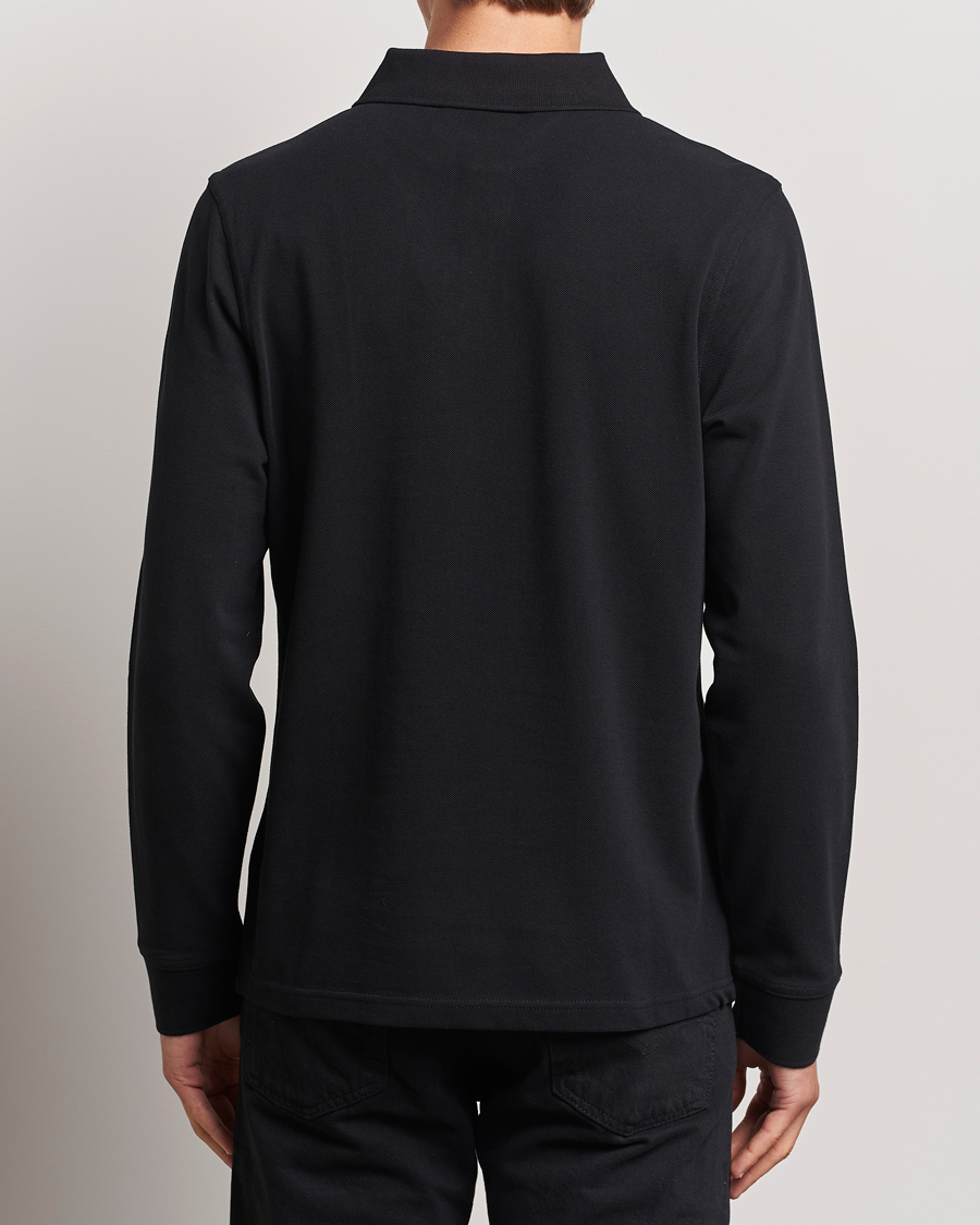 Barbour International Essential Long Sleeve Polo Black