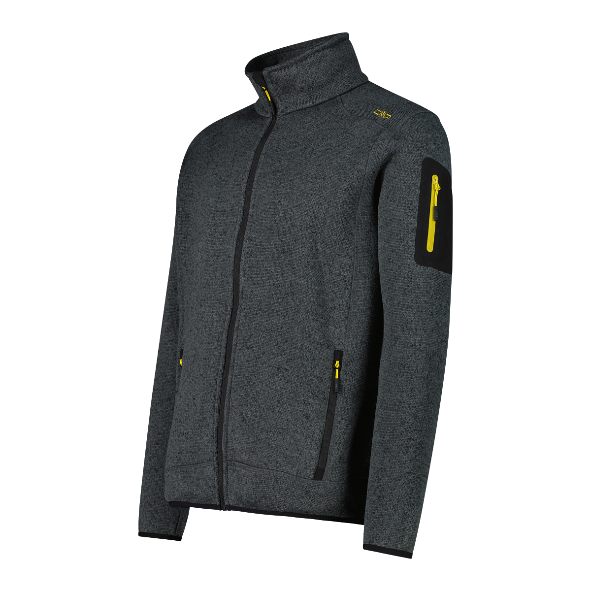 CMP Strickfleecejacke 1 Stk. tlg. ohne Kapuze Wärmend & atmungsaktiv & schnell trocknend