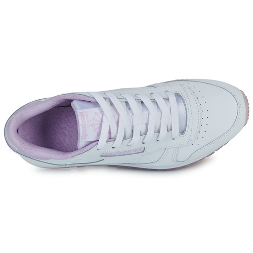 Reebok Classic - CLASSIC LEATHER - Blanc / Violet