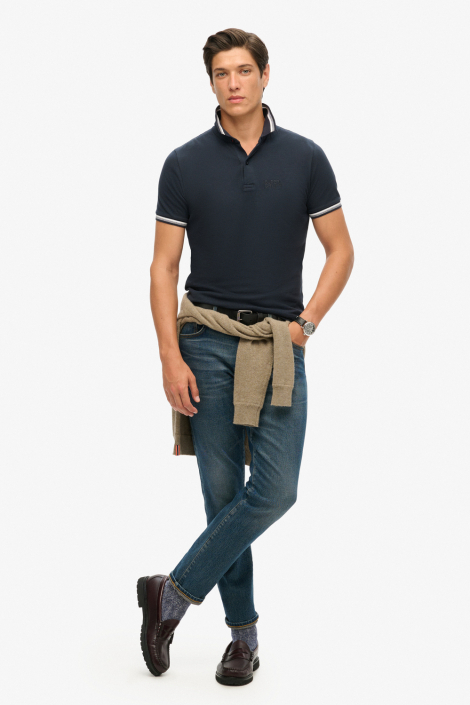 Superdry blauwe heren polo
