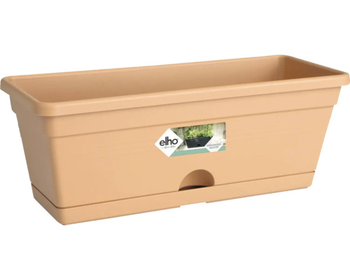 Bloembakset elho Mini kunststof 30x11x11 cm terracotta