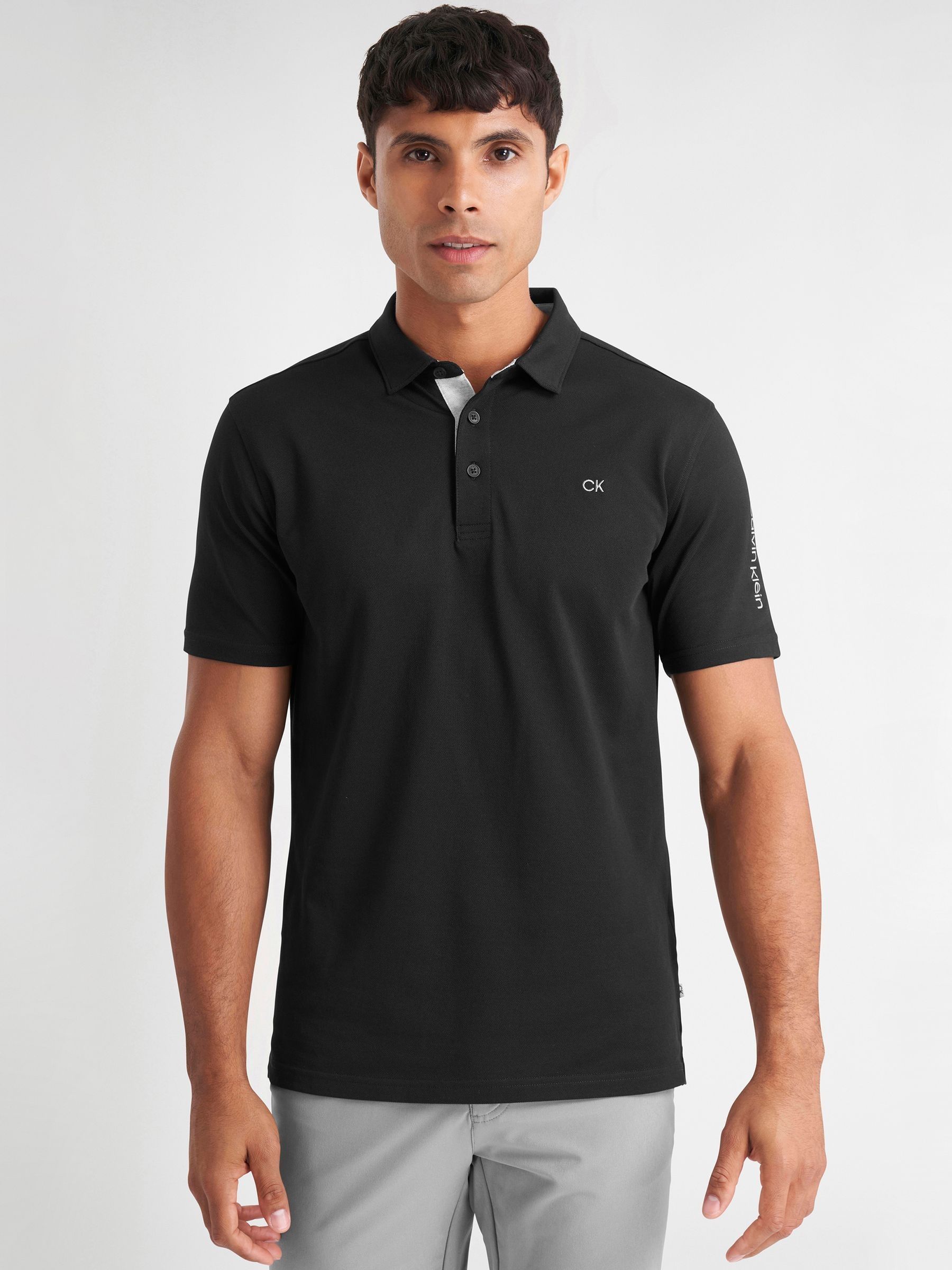 Zwart - Calvin Klein Golf Uni poloshirt