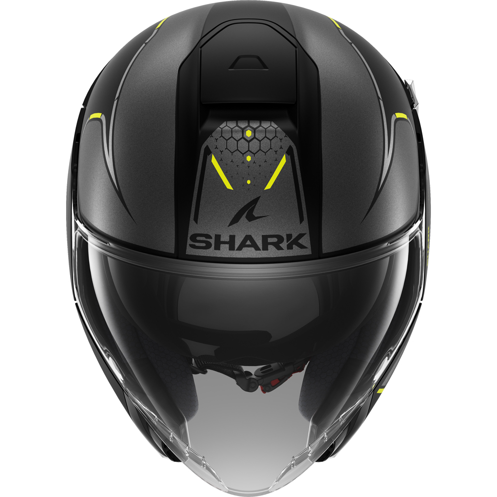 Shark - Casque Citycruiser Krestone Noir Mat / Gris Mat / Jaune