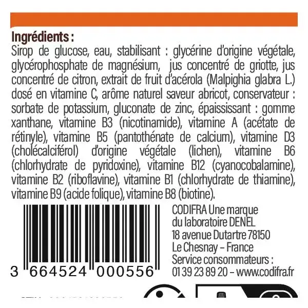 Codifra Normalite 1000 Enfant Multivitamines et Croissance 150ml