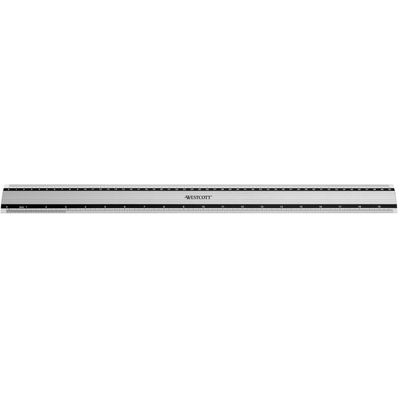 Règle plate aluminium Westcott 50 cm