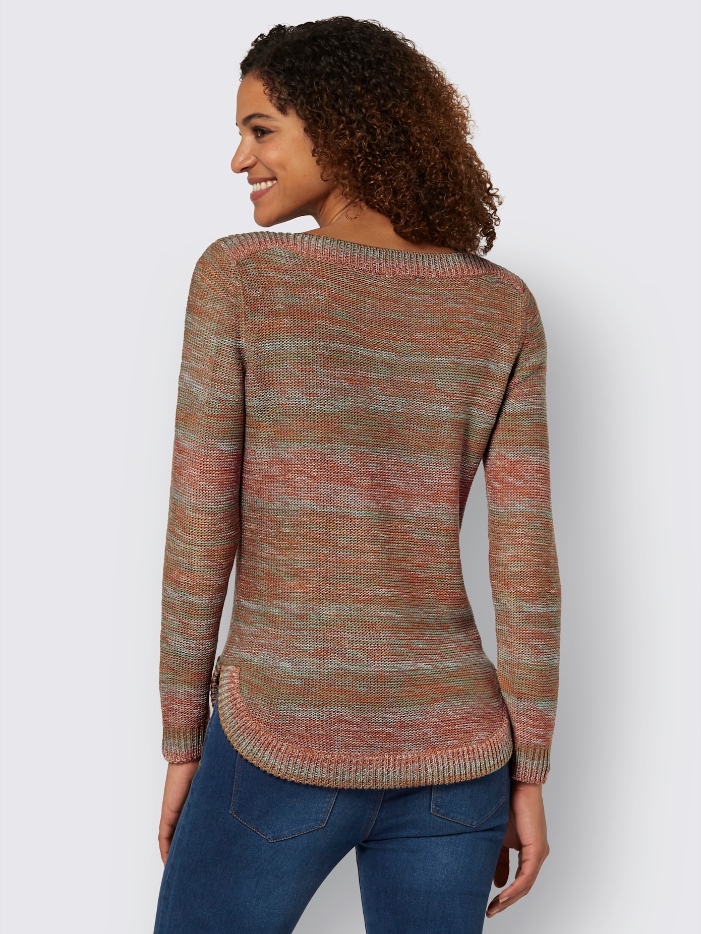 Pull en tricot encolure en u discrète
