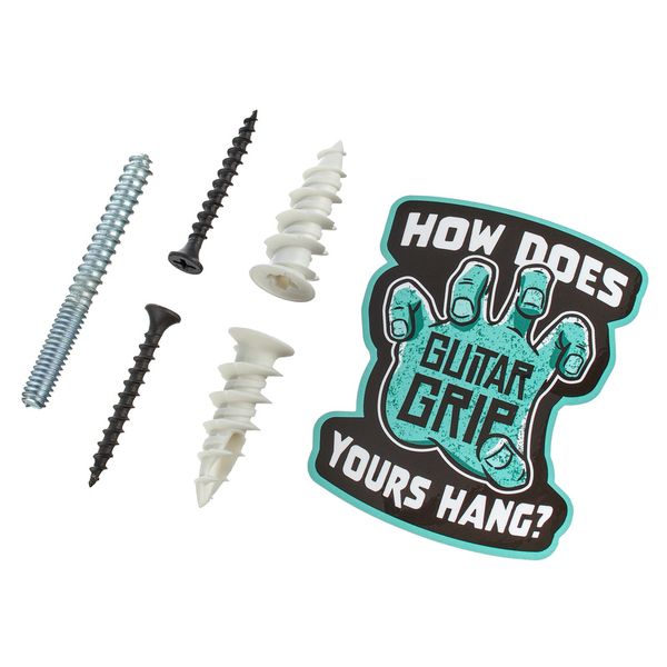 Guitar Grip Silver Metallic Male Hand RH