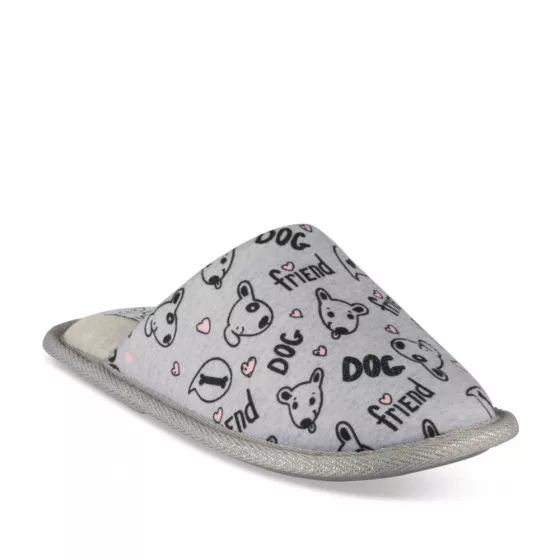 Chaussons GRIS LOVELY SKULL
