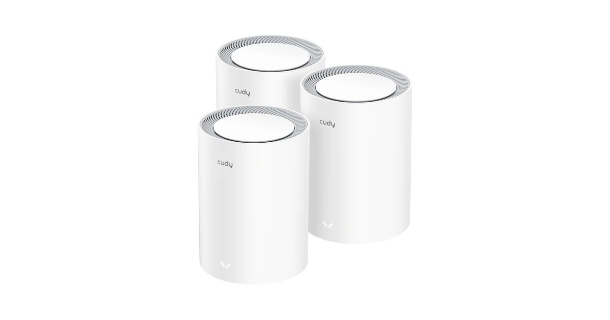 CudyAX1800 Gigabit Mesh Wi-Fi 6 System (3-Pack) mesh router  (Wit)