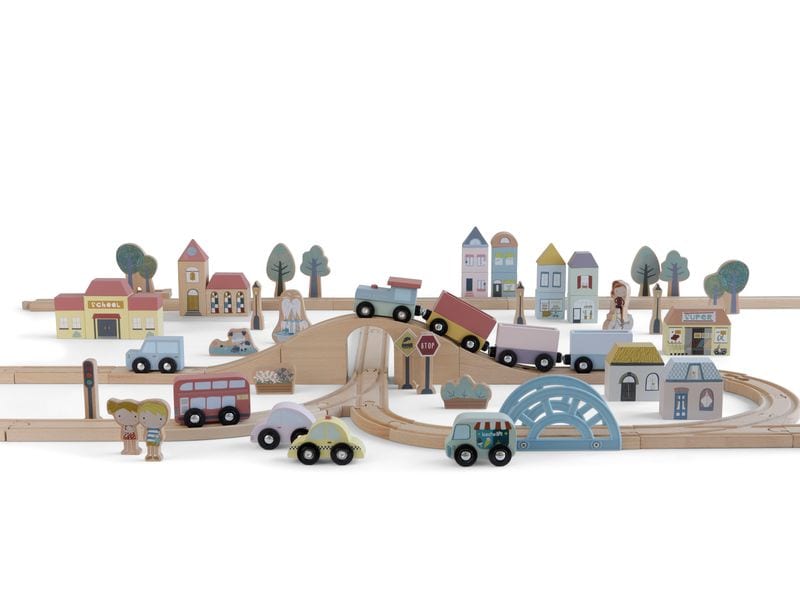 Little Dutch Holzeisenbahn XXL Starter-Set Holzspielzeug