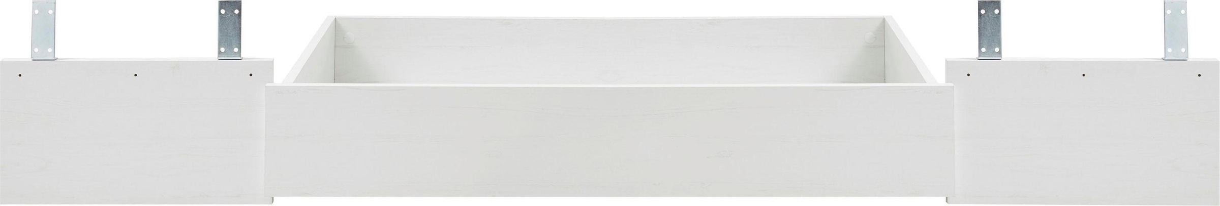 Home affaire Bettschubkasten »Florenz Bettkasten in Pinie Weiss, Schubkasten mit Rollen« Schublade passend zu den Florenz Betten, Aufbewahrung, Stauraum