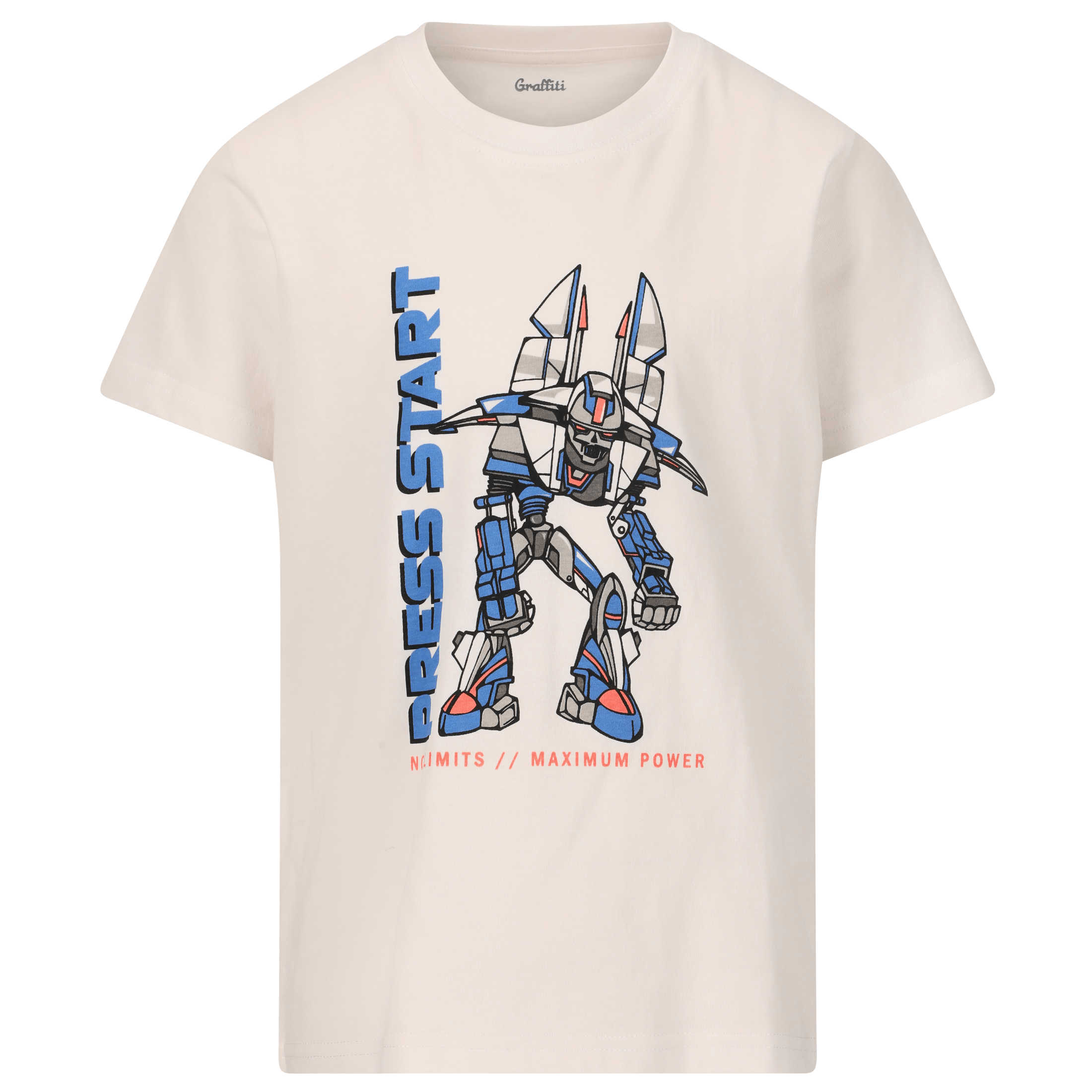 Graffiti Webstern SS Printed T-Shirt - Fritid og bomull