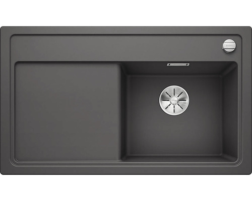 Blanco ZENAR 45 S spoelbak, 860 x 510 mm, rotsgrijs, 523785, kom rechts