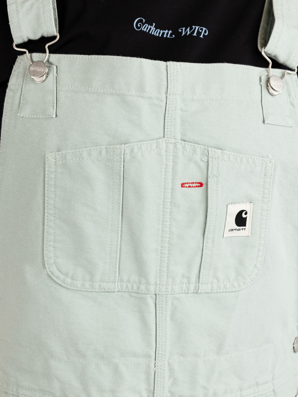Carhartt WIP Bib Overall Straight Dungarees frosted green rinsed