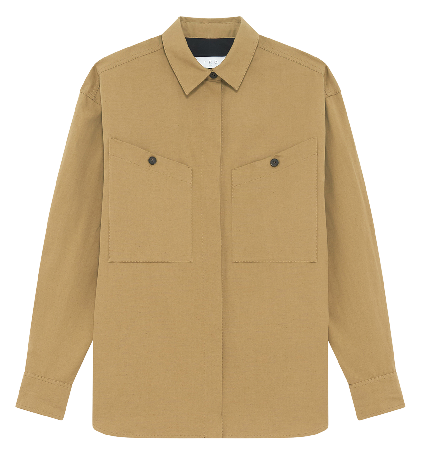 NOLANI - Chemise col classique boutonnée| Kaki