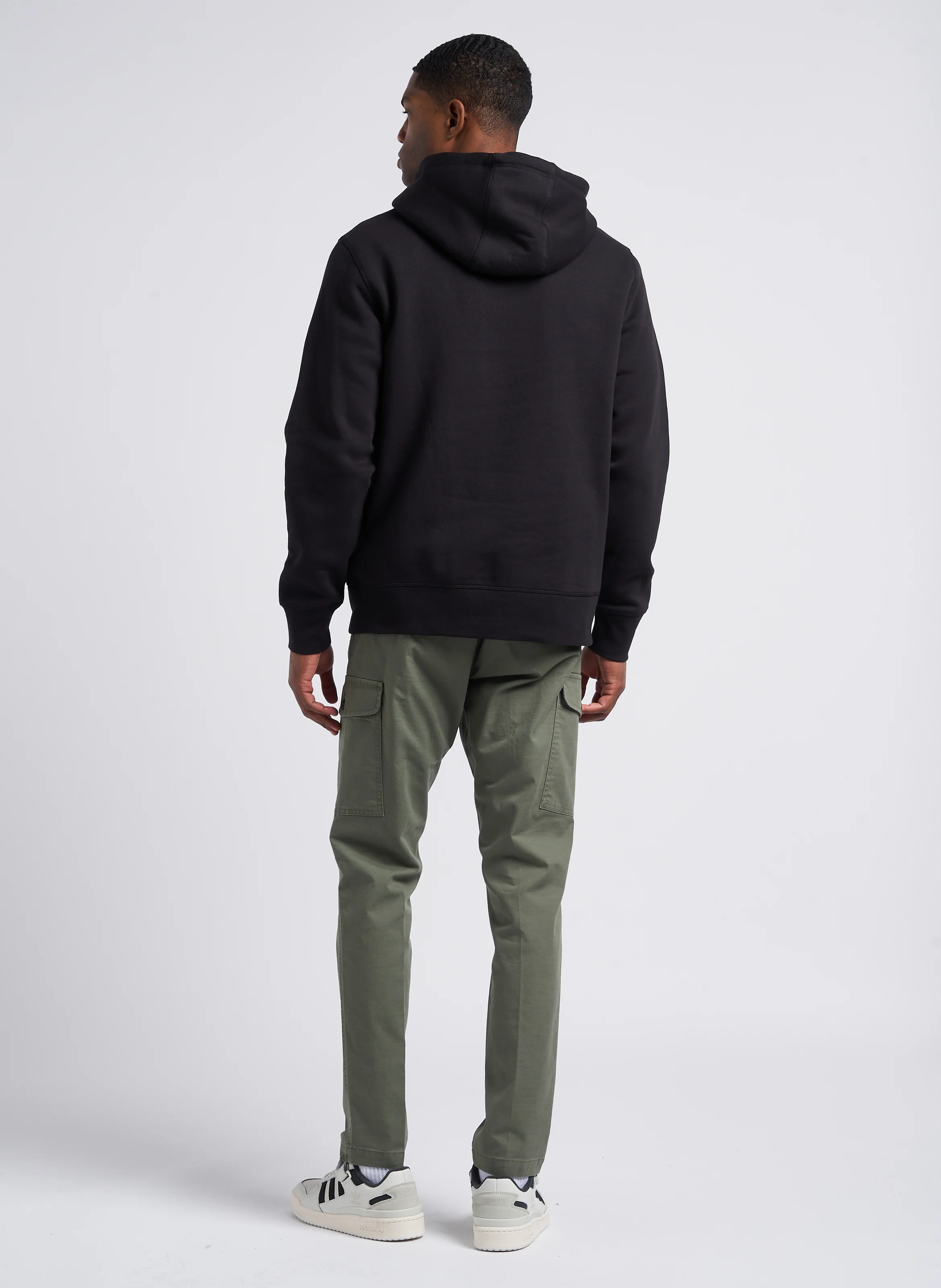 Pantalon slim en coton mélangé | Kaki