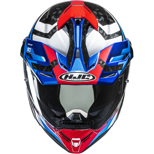 HJC - Casque RPHA 60 Dakar MC21 / Blanc / Noir / Bleu / Rouge