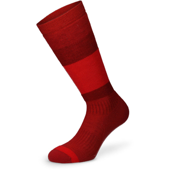 Lenz Think About Merino Winter 1  Skisocken Red Blocks Kinder