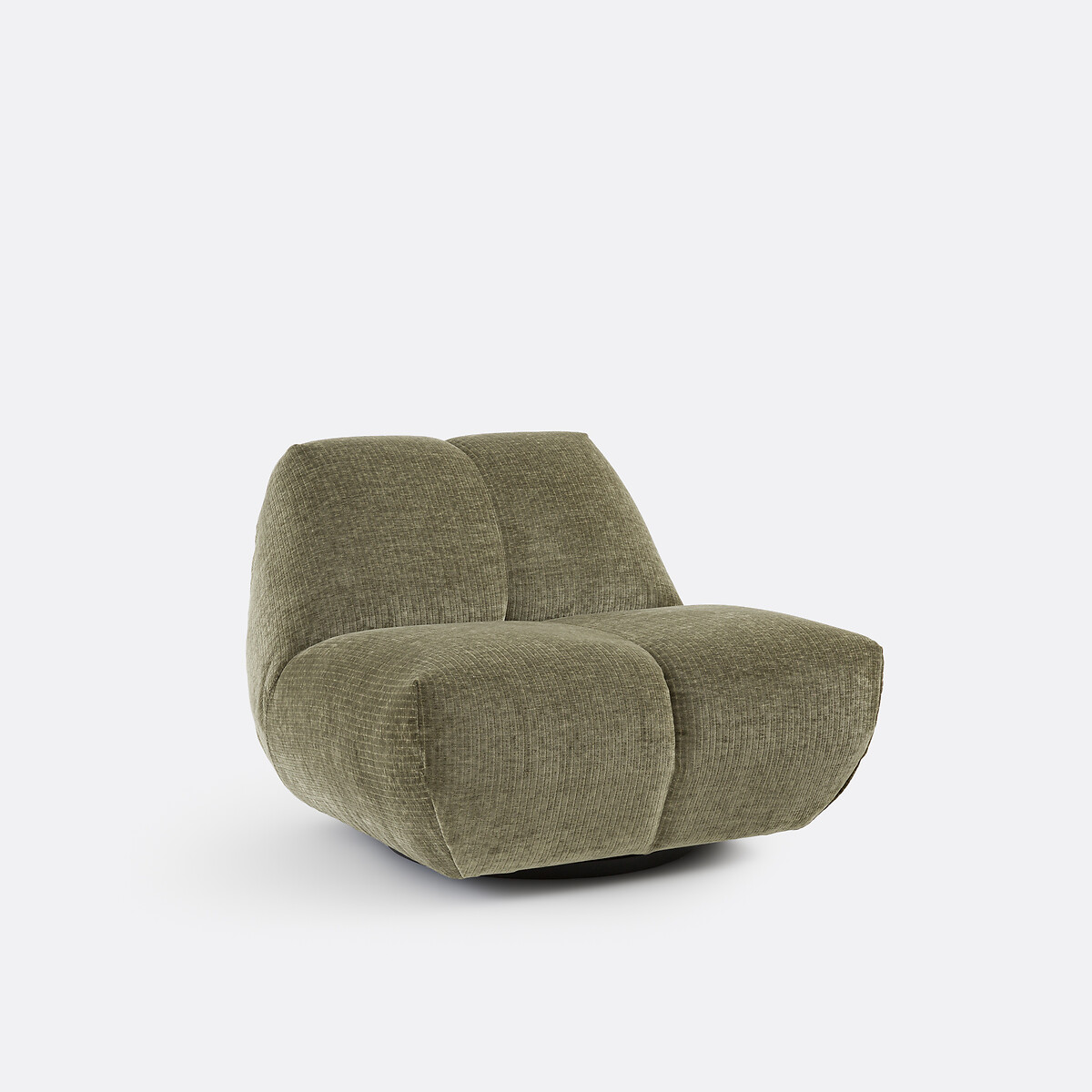 LA REDOUTE INTERIEURS<br>Draaibare fauteuil, vintage ribfluweel, Nuria