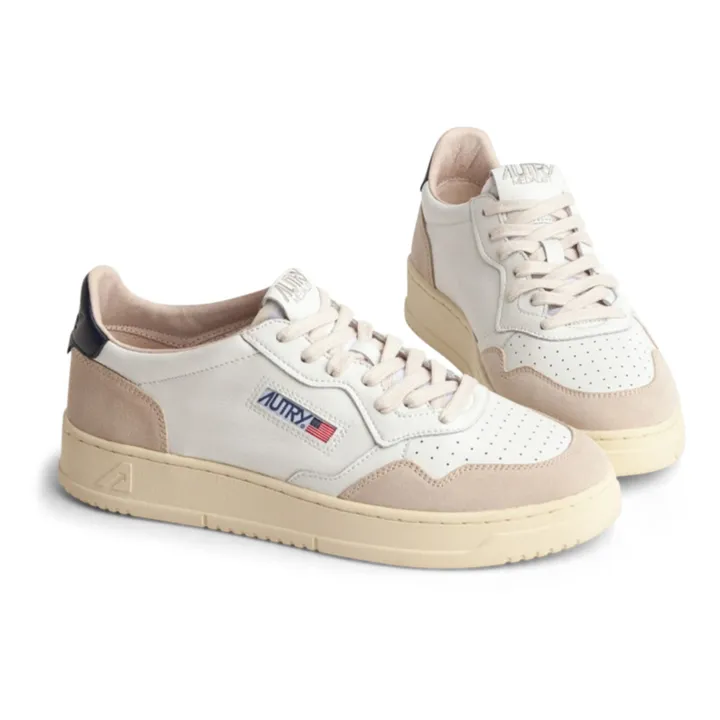 Autry Baskets Medalist Low Cuir/Suède | Bleu marine