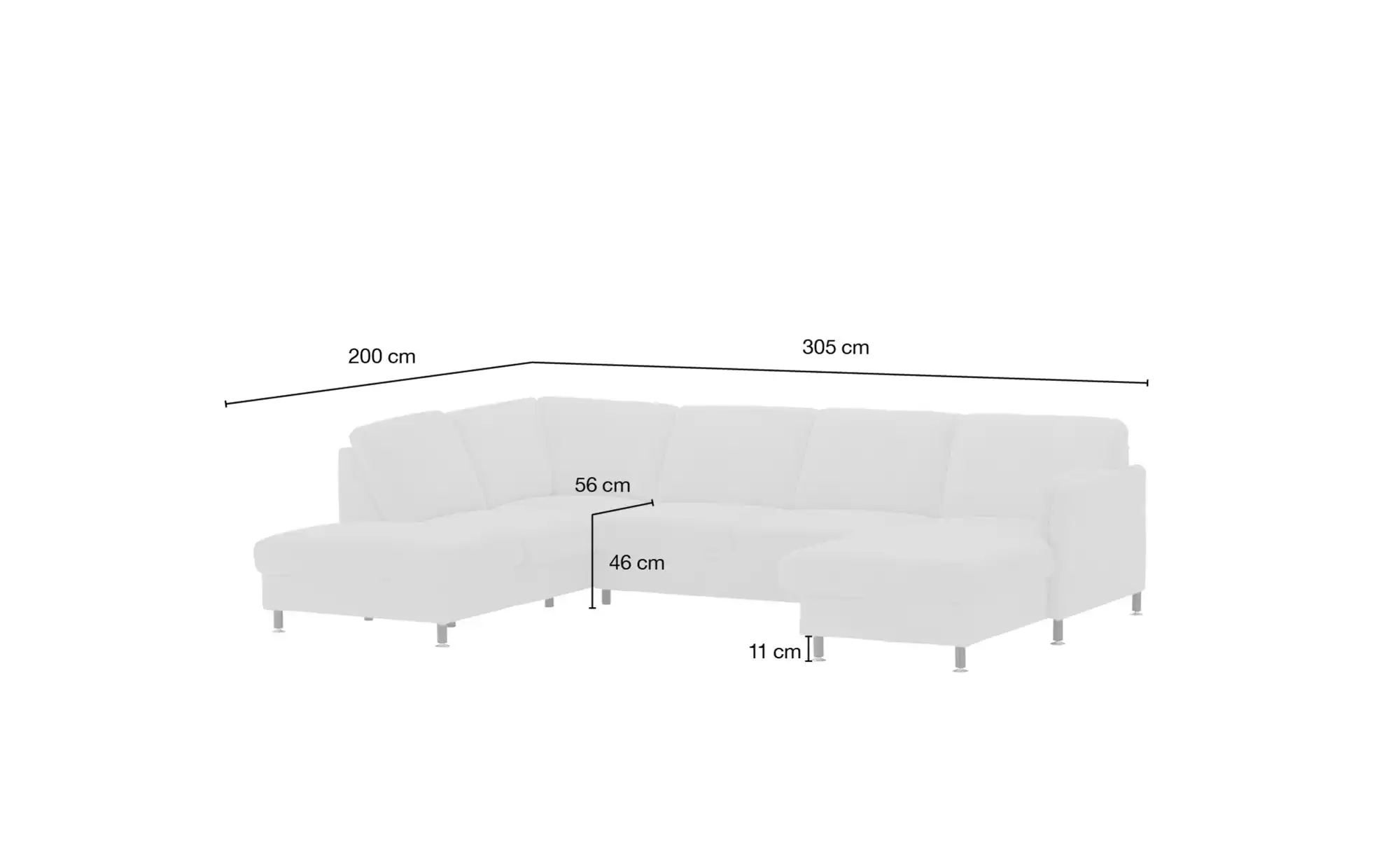 meinSofa Wohnlandschaft Veit